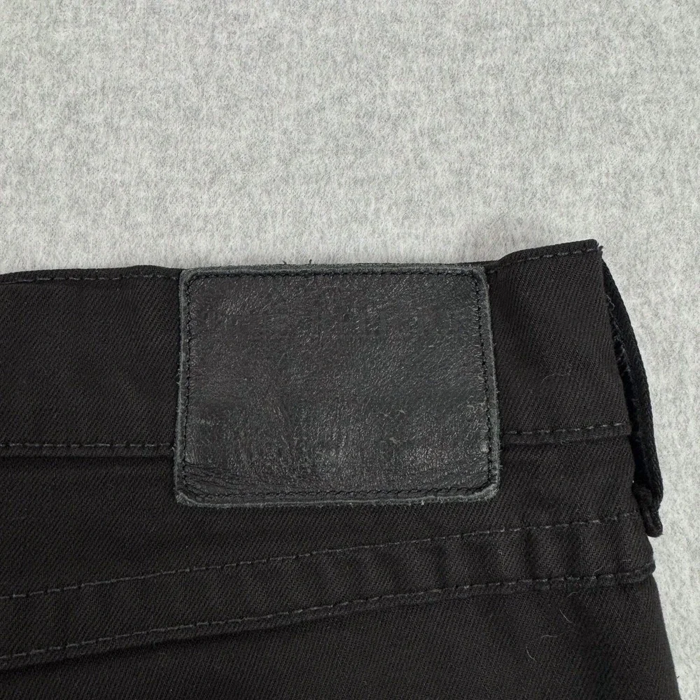 True Religion Jeans Mens 40 Black Wash Geno Slim Tapered Stretch Denim 44x33